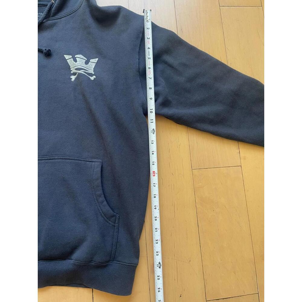 Supra x Paul Otvos Hoodie Black Medium Skull Grim Reaper Graphic Pullover - Picture 5 of 6